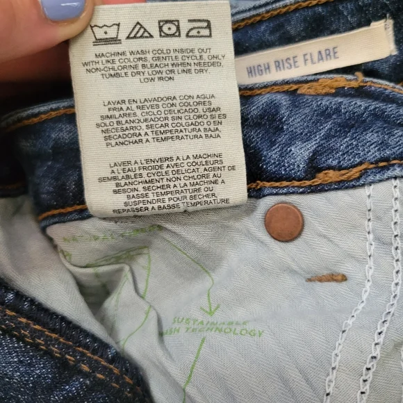 WRANGLER Wyetta Retro Super Bell High Waist Flare Denim Blue - Picture 15 of 16